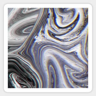Marble Glitch Pattern II Sticker